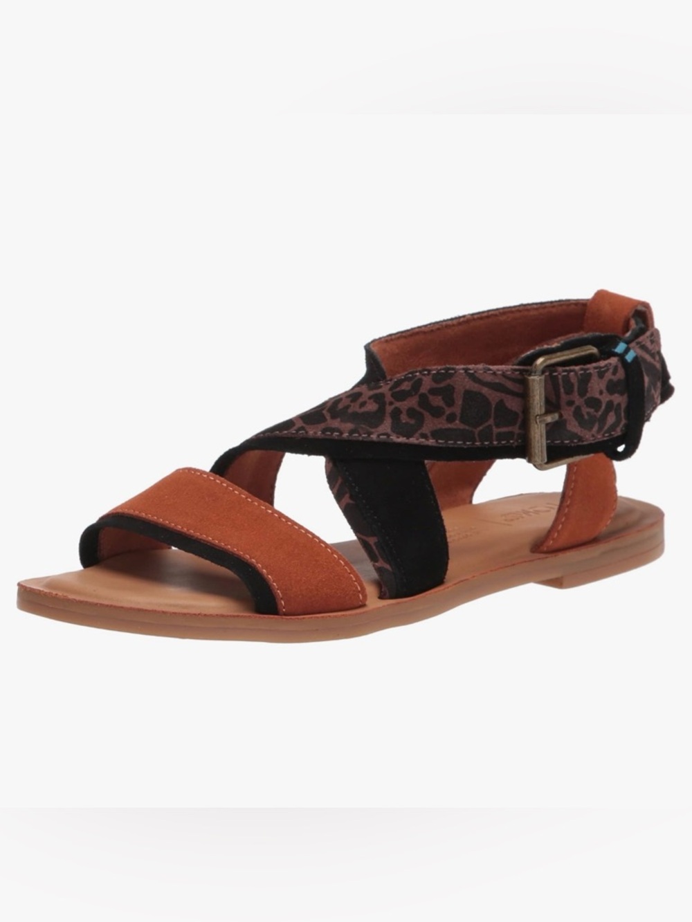 TOMS Women's Sidney Flat Open toe Sandal sz 7.5